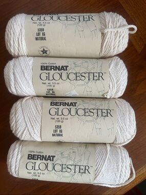 Bernat Gloucester 100% Cotton Yarn - Natural